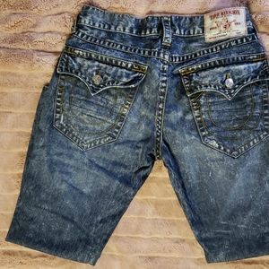 True Religion Ripped Straight Jeans